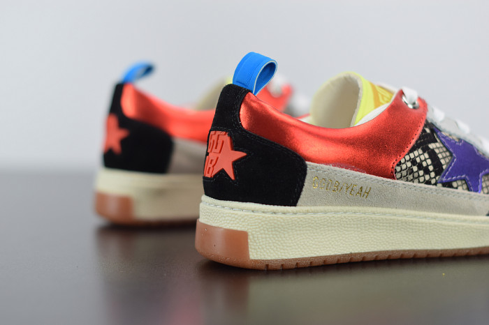 GGD Women’s fuchsia and leopard-print Yeah sneakers